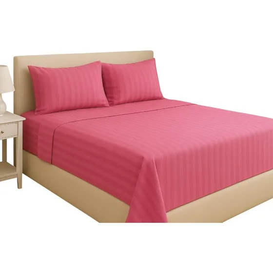 Juego De Sábanas Ultra Suave Unicolor Sencilla 