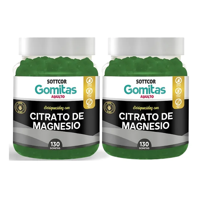Pack 2 Citrato De Magnesio En Gomitas Sottcor Labs