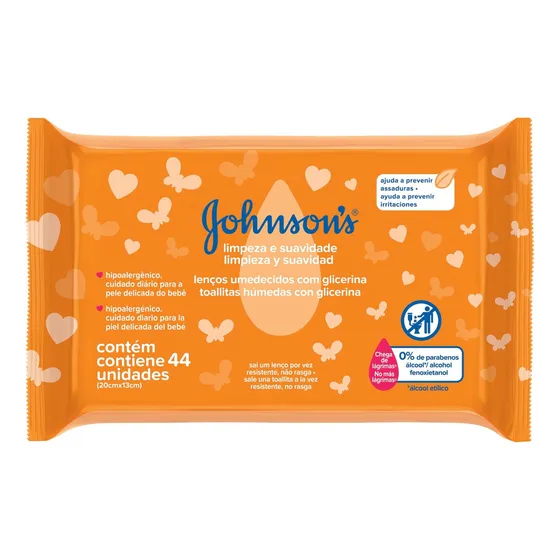Toallitas Húmedas Johnson's Para Bebé Limpieza & Suavidad