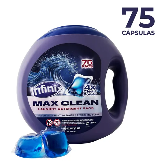 Detergente En Cápsulas Infinix 75 Unidades Pods