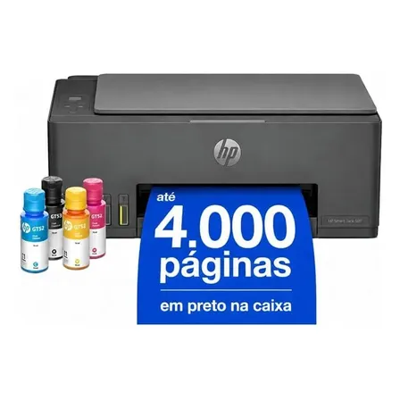 Impressora Multifuncional Hp Tank 589 Color Wifi Usb -bivolt Cinza-escuro