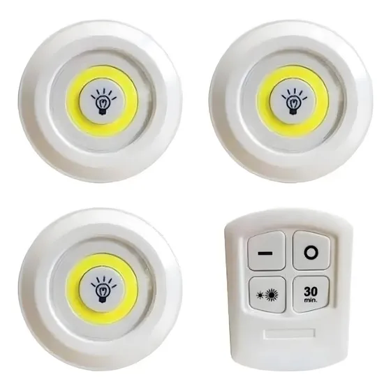 Lâmpada Led Luminária Sem Fio Spot Led Portátil Com Controle
