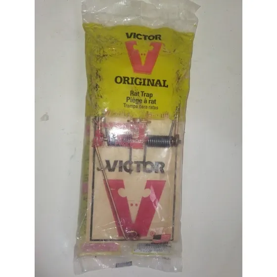 Vieja Trampa Para Ratas De Madera Sellada Nueva