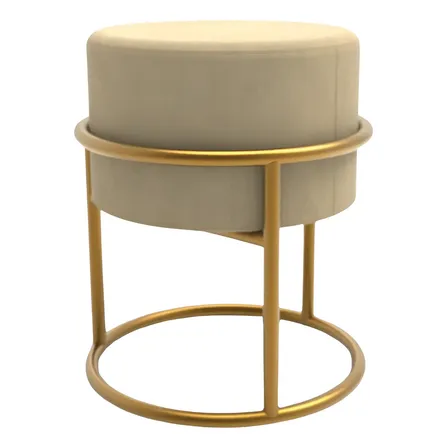 Puff Banquinho Veludo Macio Para Sala Loja Quarto Decorativo