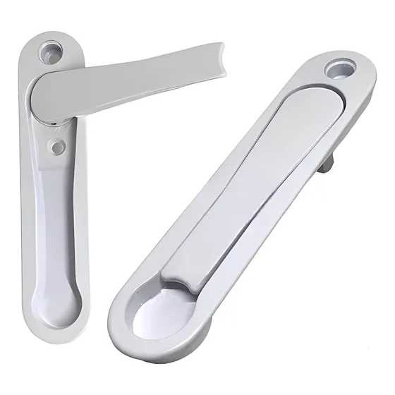 Par Fecho Concha Alavanca Maçaneta Cremona Porta Correr Pvc