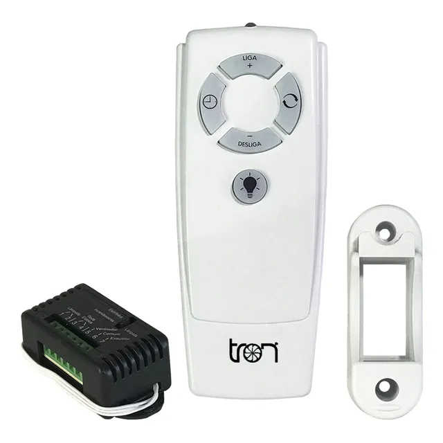 Controle Remoto Capacitivo Para Ventilador De Teto E Lâmpada Tron Compatível Com Alexa