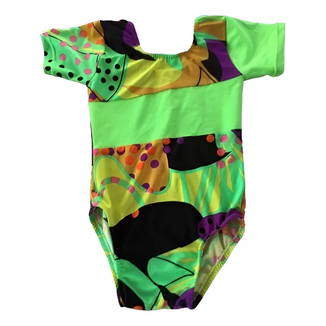 Body O Malla Para Niña Gimnasia Ballet Talla 5/6 Manga Corta