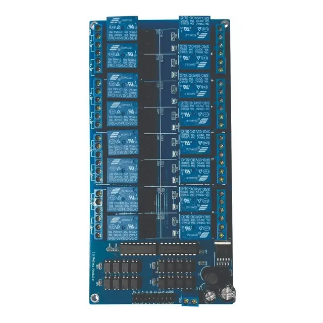 Relé Módulo 16 Canais 12v 10a (arduino / Raspberry Pi) Nf.