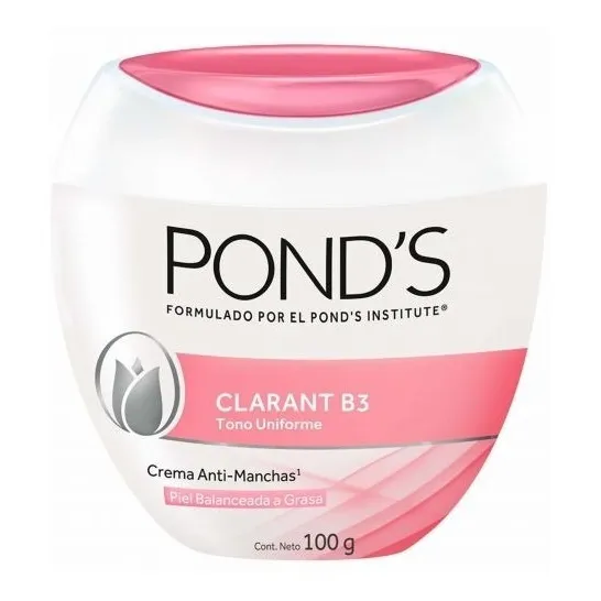 Crema Aclaradora Pond's Clarant B3 para piel normal a grasa de 100g