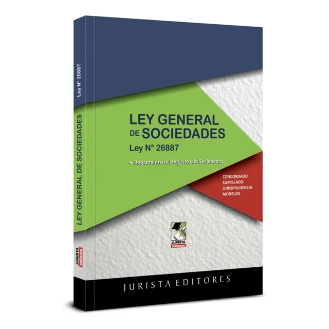 Ley  General  De  Sociedades. Ley # 26887.  Original 