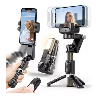 Estabilizador Gimbal Para Celular 3 Ejes Plegable Con Led Estabilizador Gimbal Para Celular 3 Ejes Plegable Con Led