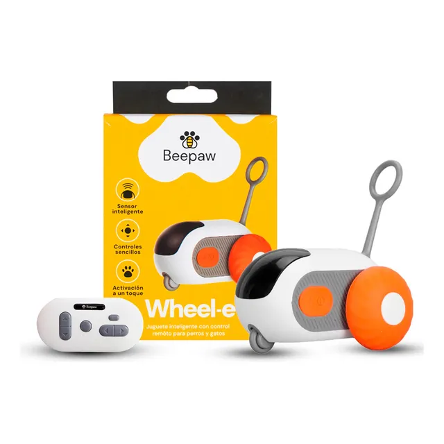 Juguete Ratón Interactivo Beepaw Para Gatos Con Control Color Naranja