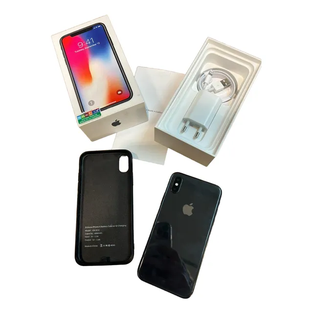  iPhone X 256 Gb Gris Espacial + Case Power Bank