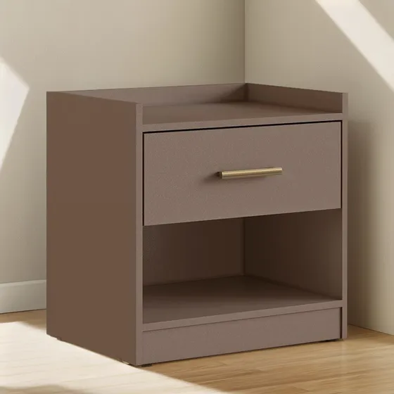 Mesa De Luz Con 1 Cajón - Color Fendi - He 1722/fendi