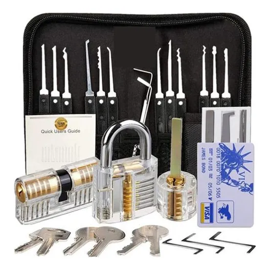 . Professional Picks Locksmith Case + Padlock