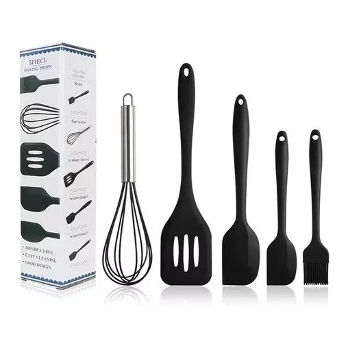 Set De 5 Utensilios De Cocina De Silicon Para Repostería