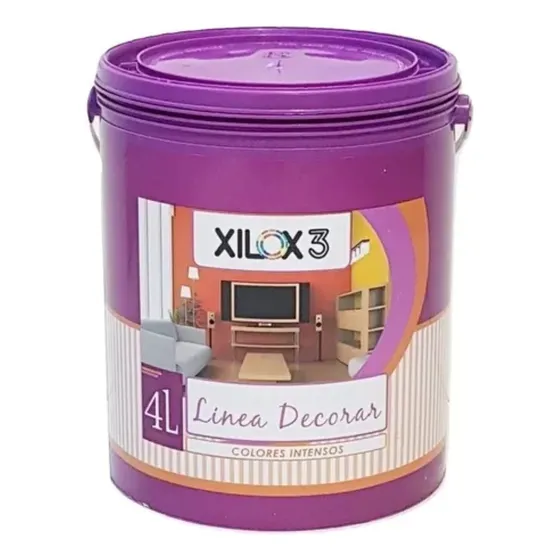 Latex  Xilox 3 Linea Decorar Acrilico Lavable - 4 Lts