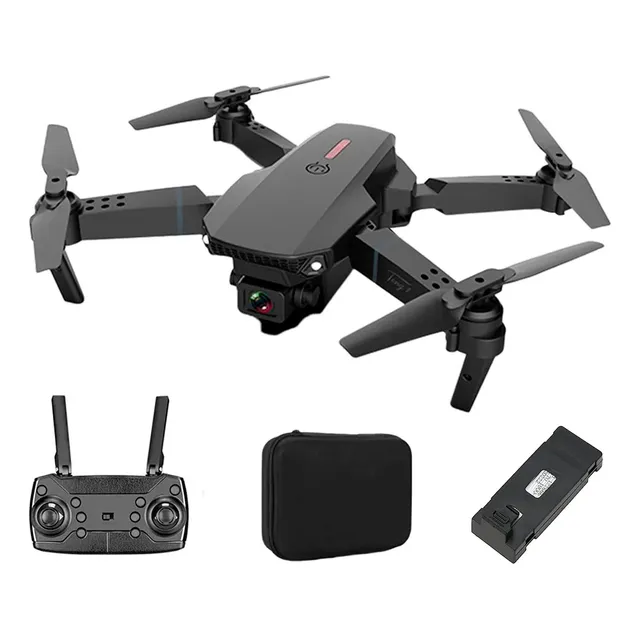 Mini Drone E88 Plegable Recargable Camara 4k 2.4ghz Gps Wifi