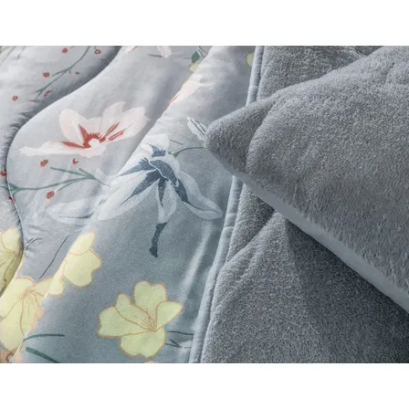 Coberdrom Edredom Grosso Dupla Face Blend Comfort Casal Altenburg Liv Florido