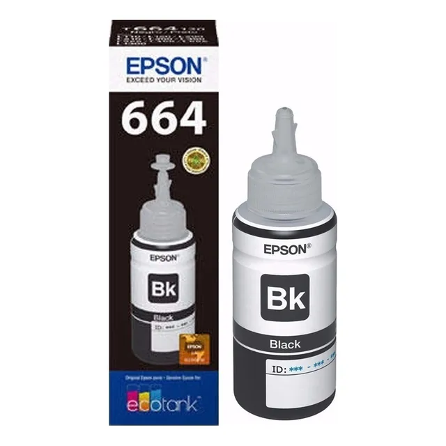Tinta Para Impresora Epson 664 Color Negro De 70 Ml
