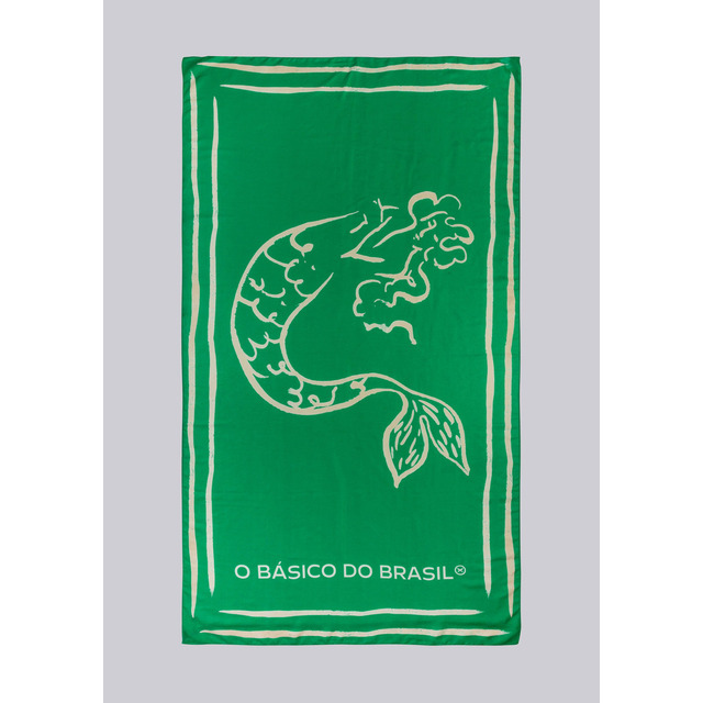 Canga Estampada + Bolsa Hering Cor Verde Tamanho Uni