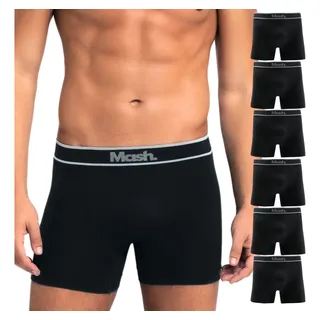 6 Cueca Mash Boxer Original Microfibra Poliamida Sem Costura 6 Cueca Mash Boxer Original Microfibra Poliamida Sem Costura