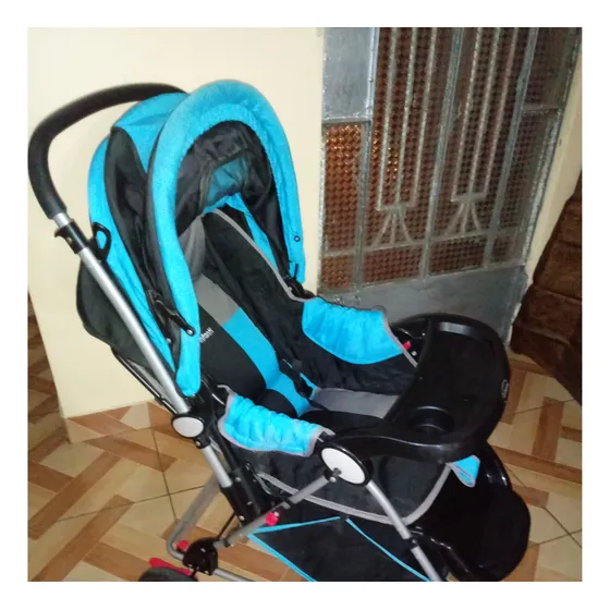 Coche Cuna De Paseo Con Portabebe Negro 