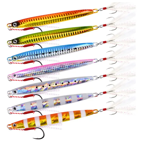 Pack X 4 Chispa Doble Anzuelo Señuelos Pesca 60gr 120mm