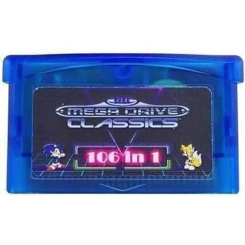 106 Em 1 Jogos Game Gear Game Boy Advance Gba Master System