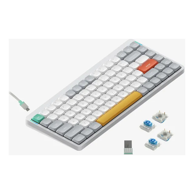 Teclado Mecánico Nuphy Air75 V2 75% Inalámbrico Blanco