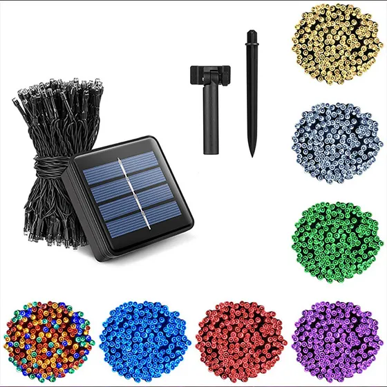 Wx Fita De Led Solar Externa Branca Comum De 95m Com 50