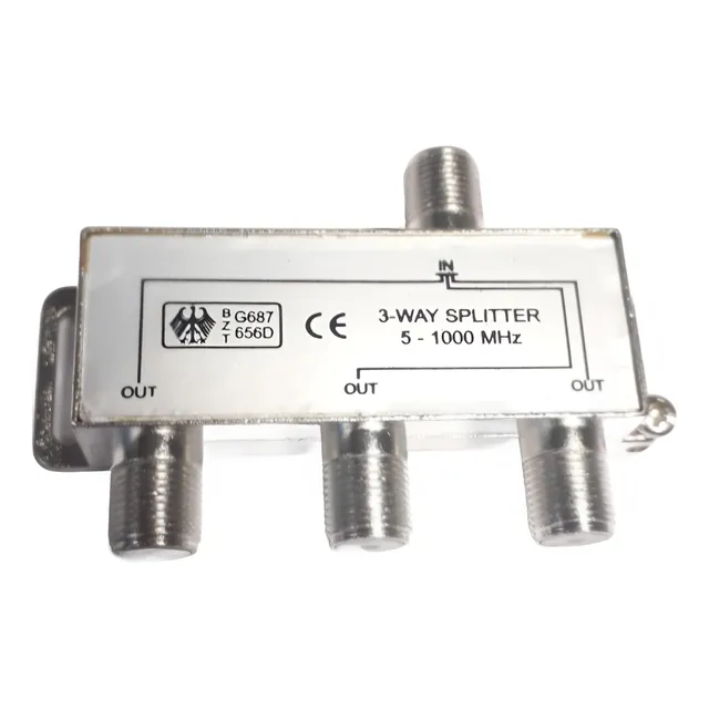 Splitter Distribuidor De Señal Coaxial 3 Vias Original