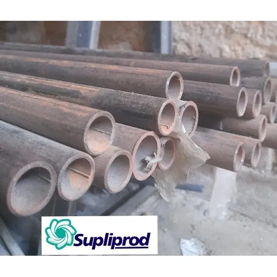 Tubo Hierro Negro A53 Sch40 1.1/2  X 6.40 Mts ( Unicon )