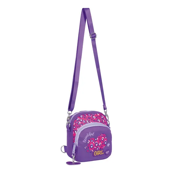 Bolso Morral Bandolero Beautiful Purple Para Niñas Jóvenes