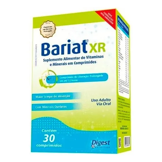 Suplemento Alimentar Bariat Xr 30 Comprimidos Sabor Sem sabor