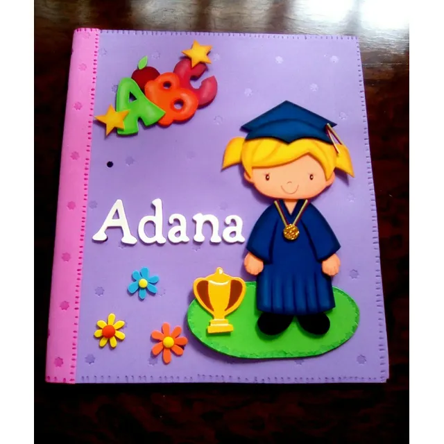 Carpetas Decoradas De Graduacion Foami Escolar