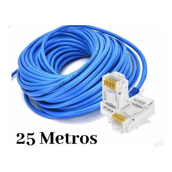 Cable De Red Internet Utp Lan Cat 5e 25 Metros