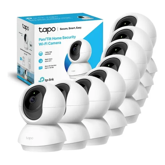Kit 8 Cámaras Wifi Tp-link Tapo C200 360° Visión Nocturna