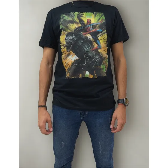 Franela Marvel Spiderman Vs Venom Unisex Adulto