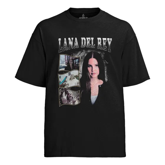 Camiseta Graphic Tee Tshirt Lana Del Rey Prateado