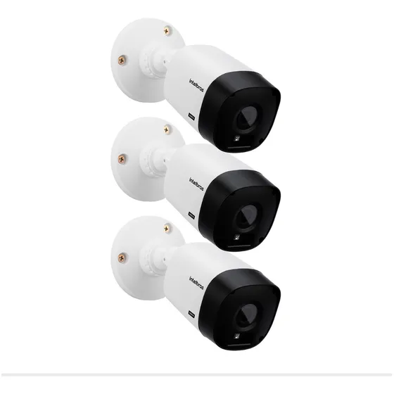 Kit 3 Câmera 1120b Intelbras P/ Dvr  Visão Noturna  + Brinde