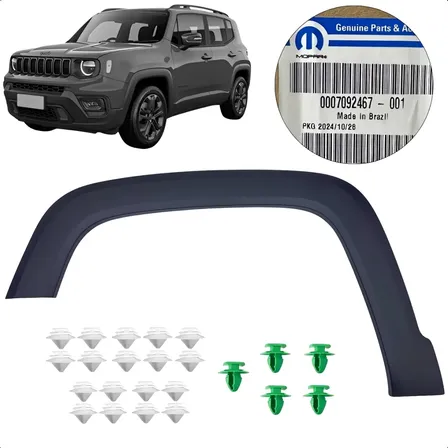 Moldura Paralama Dianteiro Esquerdo Jeep Renegade +presilhas
