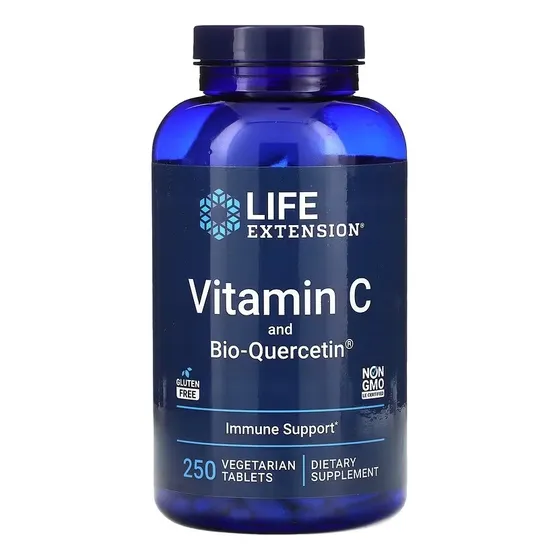 Vitamina C Con Bio Quercetina 250 Tabletas Vegetarianas