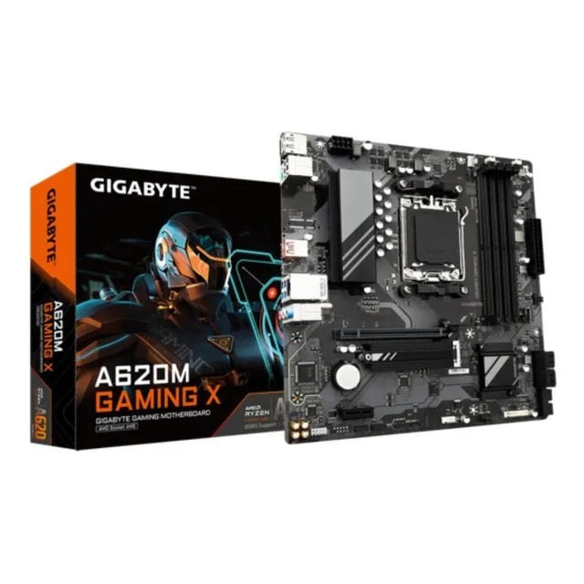 Placa madre A620m Gaming X Ddr5 Wi-Fi Amd Am5 Ryzen, color negro