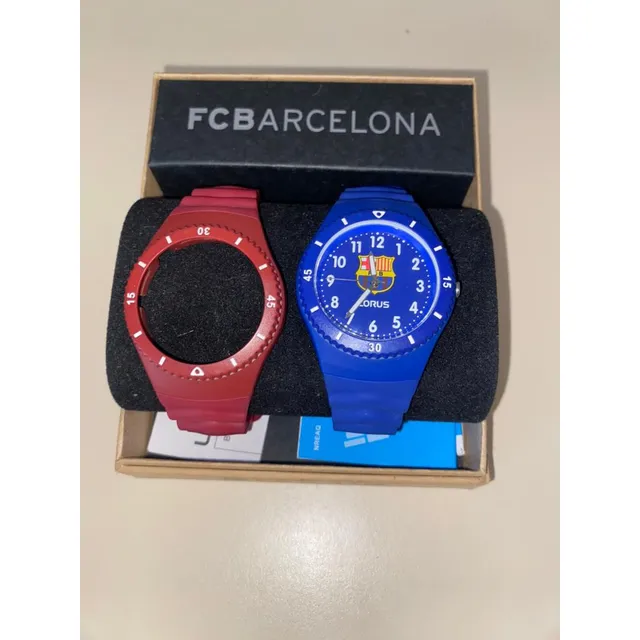 Reloj Lorus F.c. Barcelona Azul Y Rojo