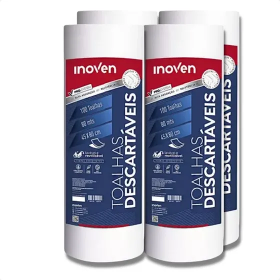 400 Toalhas Descartaveis Sustentaveis 45x80cm Deschem/inoven