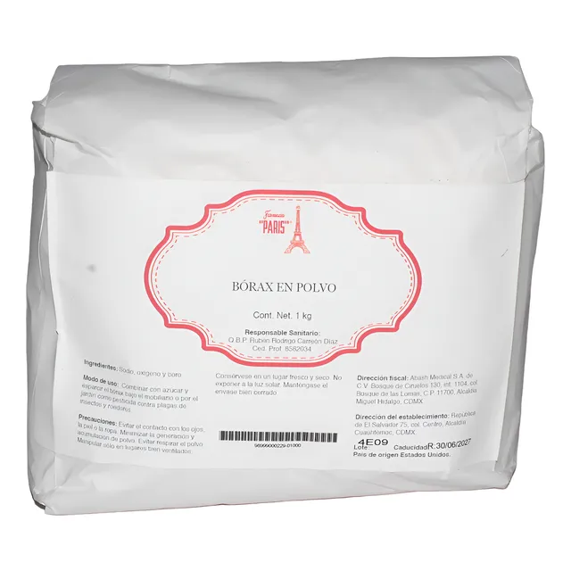 Borax En Polvo 1 Kilo Farmacia Paris Oficial