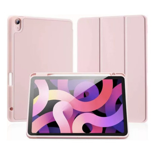 Funda Case Smart Oro Rosa + Mica Cristal Para iPad 10th 10.9 Funda Case Smart Oro Rosa + Mica Cristal Para iPad 10th 10.9