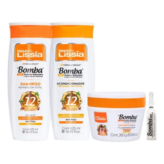 Kit Shampoo + Acondicionador + Tratamie - mL a $156