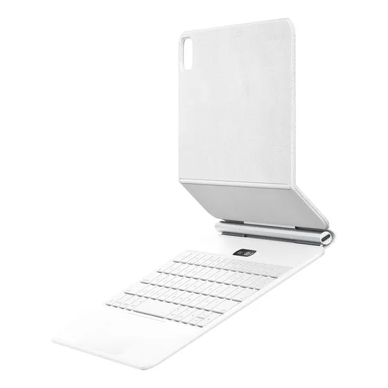 Teclado Bluetooth Y Funda Baseus Para iPad Pro 12.9'' y Ipad Air 13'' 6 generacion M2 Color Blanco